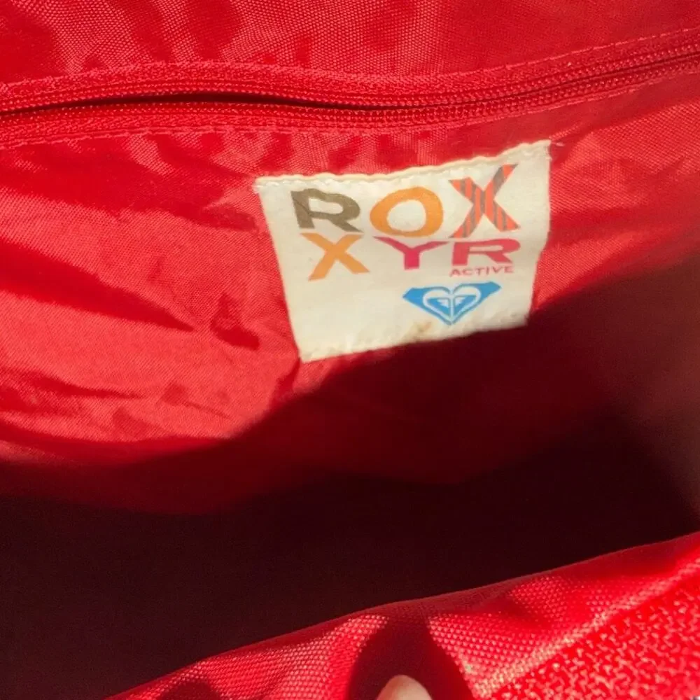 Vintage Y2K Roxy Flower Power Mini Duffle Bag Surf Skater Mod Barrel Purse